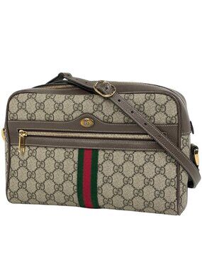 Gucci Ophidia GG Small Shoulder Bag Supreme Brown
